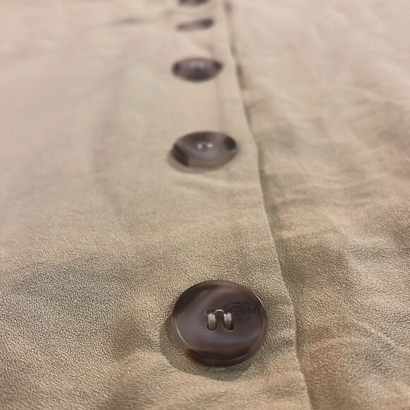 Urban Romantics Mustard Yellow Blouse Sweater Buttonup - Picture 5 of 9